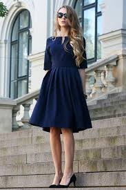 Formal Dress Navy Dress Midi Dress Blue Dress Women Clothing Office Dress Pleated Dress Ball Dress Spring Dress 1950 S Dress Navy Midi Dress Blue Dress Women Ball Dresses