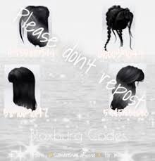 Find all roblox free hair items here. Bloxburg Black Hair Codes In 2021 Black Hair Roblox Coding Black Hair