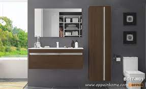 It's made from engineered wood in a neutral finish that complements any color palette you can dream up. Melamine Wall Mounted Bathroom Cabinet Bc17 M01