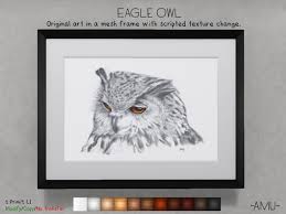 When drawing with colored pencils, you want to see to it that your colors align well. Second Life Marketplace Amu Eagle Owl An Original Owl Drawing In Pencil And Ink