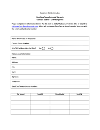 Check spelling or type a new query. Fillable Online Goodman Distribution Inc Goodcare Asure Extended Warranty Fax Email Print Pdffiller