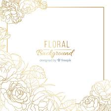 Download Hand Dawn Golden Floral Background For Free Floral Background Vector Free Invitation Background