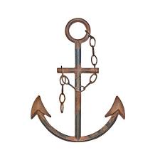 Metal Anchor Wall Decor With Chain Nautical Home Decor Aquatic Wall Decor Ocean Home Decor L Anchor Wall Decor Ocean Home Decor Antique Wall Decor