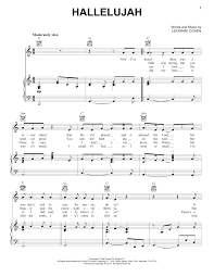 We give you 1 pages music notes partial preview, in order to continue read the entire hallelujah piano solo sheet music you need to signup, download music sheet notes in pdf format also available for offline reading. Hallelujah Sheet Music Leonard Cohen Piano Vocal Guitar Right Hand Melody Hallelujah Sheet Music Sheet Music Piano Sheet Music Free