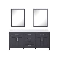 People want to know where it's from, what the color is. Ove Decors Tahoe 72 In Dark Charcoal Bathroom Vanity With 2 Mirrors Included Walmart Com Walmart Com