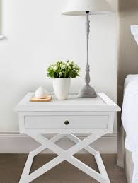 White Cross Leg Side Table From Www Lavenderhillinteriors Com Au Furniture Hampton Furniture White Side Tables