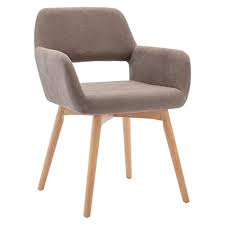 Free shipping on orders $35+. Buy Fcquality Small Living Room Accent Arm Chair Brushed Fabric Low Back Desk Chair With Solid Wood Legs Modern Design Upholstered Chair For Bedroom Dining Room Brown Online In Indonesia B08ngddwm6