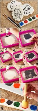 You now have a little packaged paint & brush kit ready to go! Dinosaur Christmas Cookies With A Pyo Stencil The Bearfoot Baker