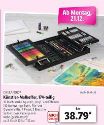 Crelando Kunstler Malkoffer 174 Teilig Angebot Bei Lidl Check product availability on store website. malkoffer 174 teilig angebot bei lidl