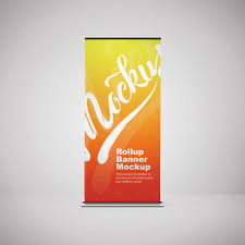 Standee Rollup Banner Mockup Rollup Banner Banner Cool Business Cards