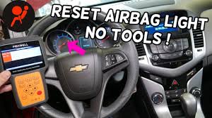 How To Reset Airbag Light On Chevrolet Cruze Or Chevy Sonic Youtube