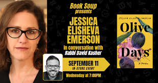 Jessica Elisheva Emerson, in conversation with Rabbi David Kasher,  discusses Olive Days