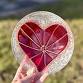 Fused Glass Broken Heart Candy Dish