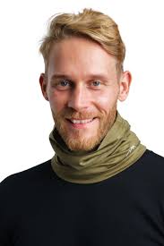 Merino.tech Merino Neck Gaiter 165 Olive Grove