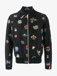 Alexander Mcqueen Badge Embroidered Jacket Alexandermcqueen Cloth Fashion Embroidered Bomber Jacket Jackets