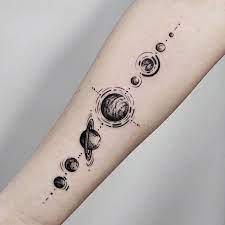 Sun and moon tattoos are more popular than sun tattoo design but this doesn't decrease the 1. Minimalist Solar System Tattoo Love Meme