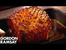 Christmas Recipe Honey Glazed Ham With Pear Saffron Chutney Youtube Gordon Ramsay Recipe Honey Glazed Ham Christmas Gammon Recipes