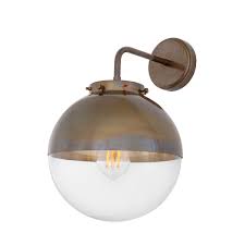 Half dome is a granite dome at the eastern end of yosemite valley in yosemite national park, california. Mica Brass Glass Dome Bathroom Wall Light Ip44 Mullan Lighting
