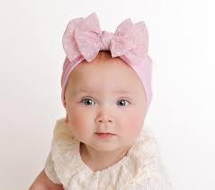 Spring Baby Bows, Big Bow Baby Headband, Baby Girl Bows, Pink Bow Headband,  TULLE Newborn Headbands, Hair Bows, Toddler Bows, Baby Girl Gift