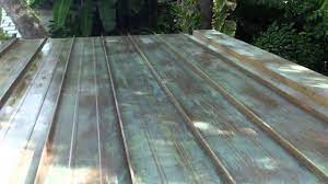 The most common copper roof patina material is metal. Patina Application On Copper Roof In Miami Fl Part 2 Istueta Roofing Youtube