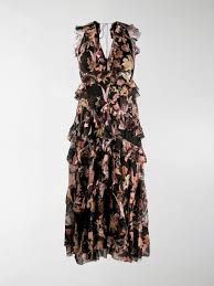 We did not find results for: Shop Zimmermann Phoenix Print Tiered Ruffle Dress In Black