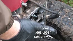 single cylinder briggs and stratton ohv valve adjustment procedure and specs