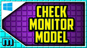 How do you detect a monitor? How To Check What Monitor You Have Windows 10 How To Find The Monitor Model Windows 10 Youtube