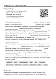 Arbeitsblatt Mit Luckentext Zum Thema Weichtiere Aufgabenstellung Arbeitsblatter Arbeit