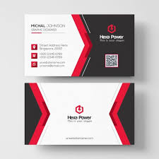 Business Card Mockup With Red And Black Shapes Business Card Mock Up Business Card Design Free Business Cards