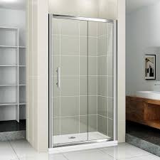If you have a beautiful bathroom that needs an aesthetic entrance, a frosted glass door works wonders! Small Bathroom Sliding Shower Door Novocom Top