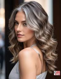 Balayage Transition To Gray Hair