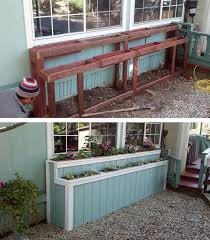 The adjustable deck rail brackets simply bolt to your existing window box brackets for an easy installation over a 2 x 4 or 2 x 6 wood railing. Planter Boxes Window Planters Window Planter Boxes Planter Boxes