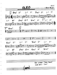 Oleo Lead Sheet Pdf By Sonny Rollins Minedit Com