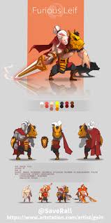 artstation furious leif gein game character design fantasy character design character design