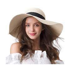 Womens Sun Straw Hat Wide Brim Upf 50 Summer Hat Foldable Roll Up Floppy Beach Hats For Women Webstorewiki