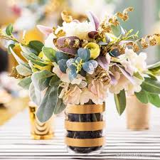 Elevate Your Centerpieces With Gold Gold And More Gold Party Bags Kids Childrens Party Favours Mickey Mouse Party Decorations