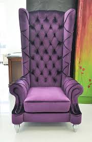 High back desk chairs are the best solution for office workers, remote workers, or gamers. Baroque High Back Chair High Back Chairs Purple Furniture Home Decor Furniture