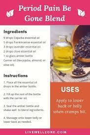 Home Remedies For Menstrual Cramps 7 Tips You Probably Don T Know Copaiba Essential Oil Essential Oil Recipes Natural Healing Remedies