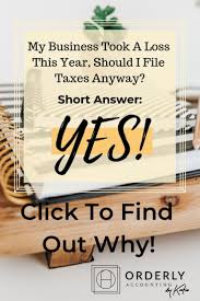 Yes You Need To File Taxes When Your Biz Is Losing Money Small Business Tax Small Business Finance Business Tax