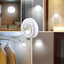 Cob Touch Light Round Led Under Cabinet Light Wall Lamp Wardrobe Cupboard Closet Light Emergency Kitchen Night Light For Home Under Cabinet Lights Aliexpress