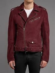 Double Rider Burgundy Suede Leather Jacket Bay Perfect