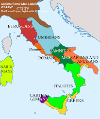 Ancient Rome Map Labeled Mappe Impero Romano Mappa Antica