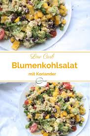 Low Carb Blumenkohl Rezept Fur Einen Salat Mit Koriander Paprika U V M Ein Einfaches Rezept Dass Dic Rezepte Mit Blumenkohl Rezepte Abendessen Avocadosalat