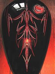 Spray some of the easy off in the lid of a spray can. Pinstriping Wikipedia