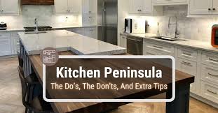 The color is similar to the wall and granite countertops. Kitchen Peninsula The Do S The Don Ts And Extra Tips Kitchen Infinity