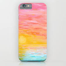 This craft will take your phone from drab to fab in minutes. Sunset Love Iphone Ipod Case By Hello Monday Art Phone Cases Phone Case Diy Paint Acrylic Phone