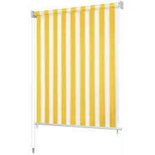 Sonnenschirme sonnensegel markisen große auswahl & dauertiefpreise jetzt vor sonne und hitze schützen! Aussenrollo 100 X 140 Cm Gelb Und Weiss Gestreift