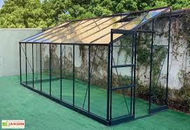 Serre De Jardin Adossee En Aluminium Et Verre Trempe Prima 9 63 M Green Protect En 2020 Serre Jardin Serre Jardin D Hiver
