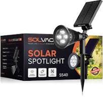 SOLVAO Solar Spot Light | Ultra Bright, Waterproof, Adjustable 270°, No  Wiring, Portable | Auto On/Off Function | Rechargeable LED for Outdoor, ...