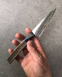 Coffee Sack And Aluminium Custom Handmade Knife Video Knife Making Knife Handmade Knives